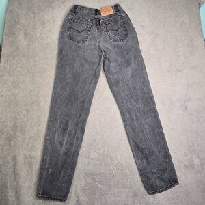 Vintage LEVI’S Jeans 17501-0160 Size 11 Black Button Fly 100% Cotton Made in USA